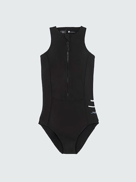 Black Women's Nieuwland 2E Yulex® Swimsuit Finisterre Wetsuits Women