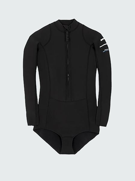 Wetsuits Women's Nieuwland 2E Yulex® Long Sleeve Swimsuit Finisterre Women Black