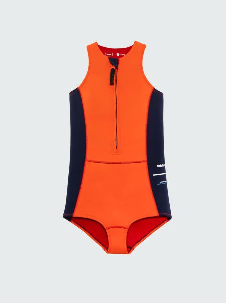 Women Wetsuits Women's Nieuwland 2E Yulex® Swimsuit Flame / Ink Finisterre